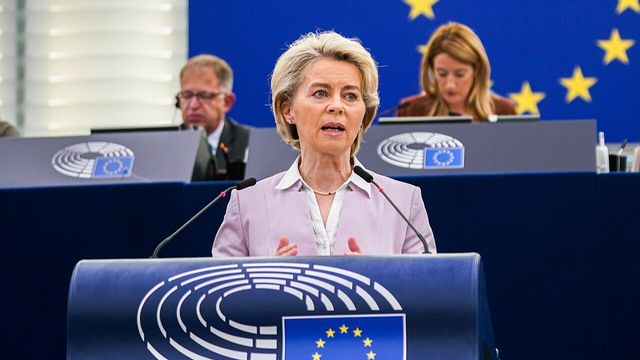 Det nya sanktionspaketet presenterades av EU-kommissionens ordförande Ursula von der Leyen. Foto: European Parliament (CC BY 2.0)