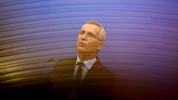 Natos generalsekreterare Jens Stoltenberg under en konferens i Bryssel. Foto: Olivier Matthys/AP/TT 