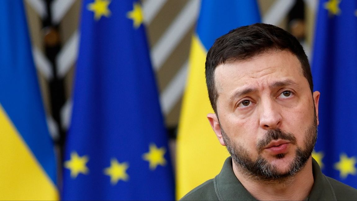 Ukrainas president Volodymyr Zelenskyj skulle avsättas, enligt säkerhetstjänsten SBU. Arkivbild. Foto: GEERT VANDEN WIJNGAERT/AP/TT