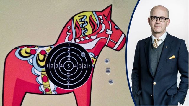Konstverk av Peter Johansson. Foto: Sara Perers, TT.
