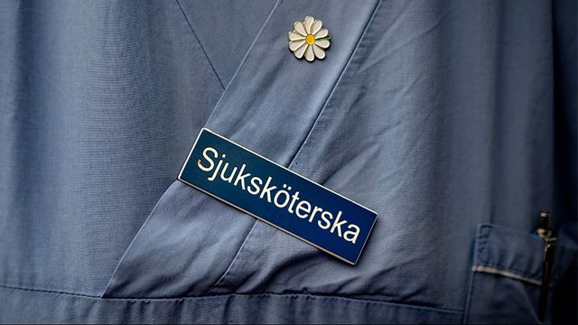 Sjuksköterskan på bilden har inget med artikeln att göra. Foto: Pontus Lundahl/TT