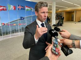 Försvarsminister Pål Jonson på Natohögkvarteret i Bryssel. Foto: Wiktor Nummelin/TT