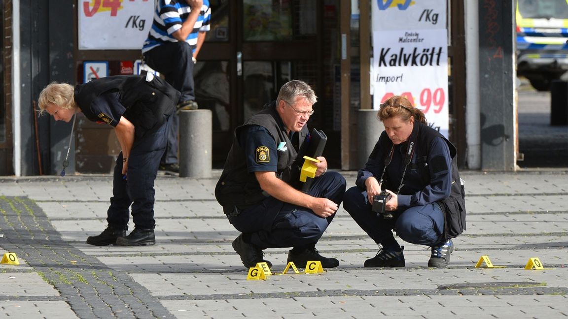 Antalet dödade i skjutningar har ökat kraftigt under 2022. Foto: Johan Nilsson/TT