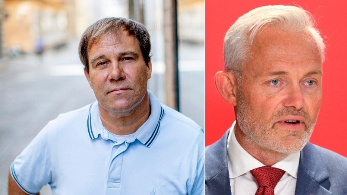 Martin Wannholt Demokraterna och Jonas Attenius (S). Foto: Adam Ihse, Lars Schröder/TT