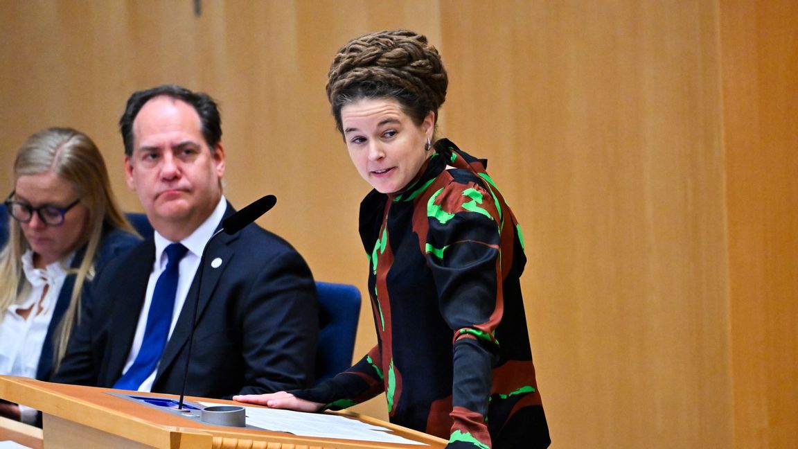 Amanda Lind (MP). Foto: Anders Wiklund/TT