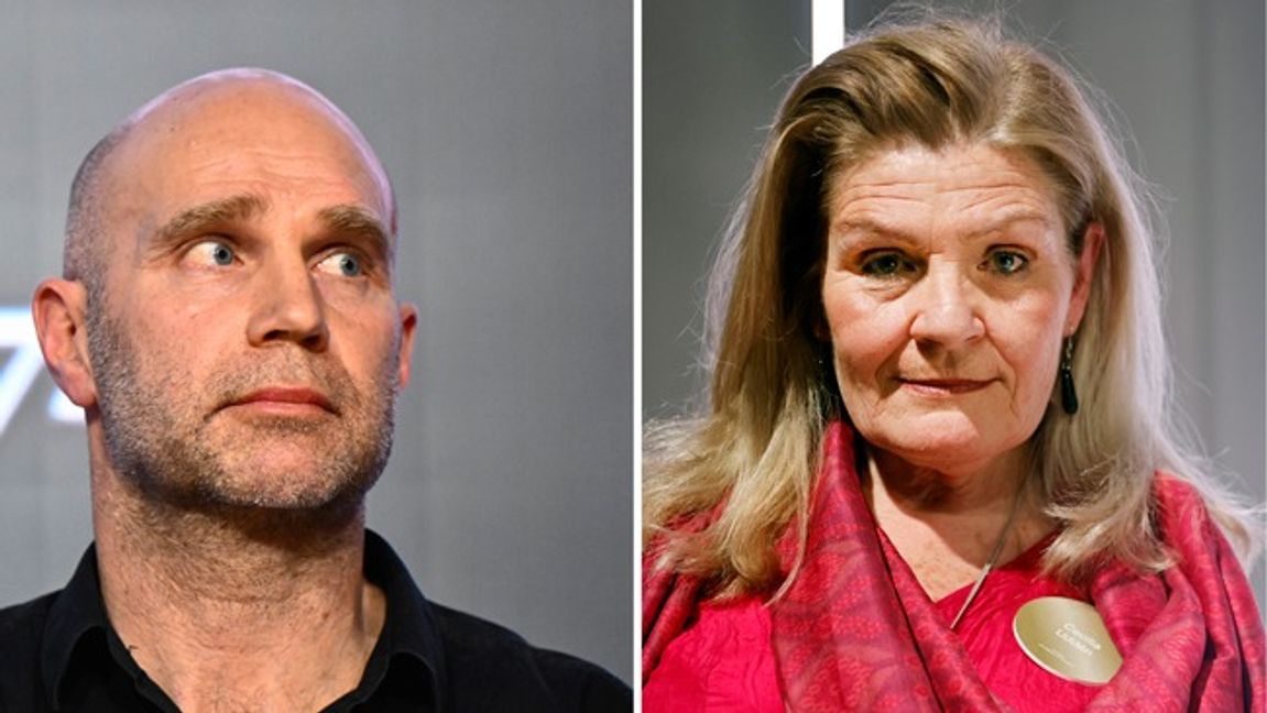 Klas Wolf-Watz skriver att Cecilia Uddéns opartiskhet och trovärdighet inte har påverkats. Till höger Cecilia Uddén. Foto: Caisa Rasmussen/Christine Olsson/TT
