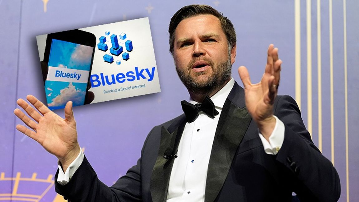 Det dröjde inte länge innan JD Vance blev avstängd från Bluesky. Foto: Mark Schiefelbein/Richard Drew/AP/TT