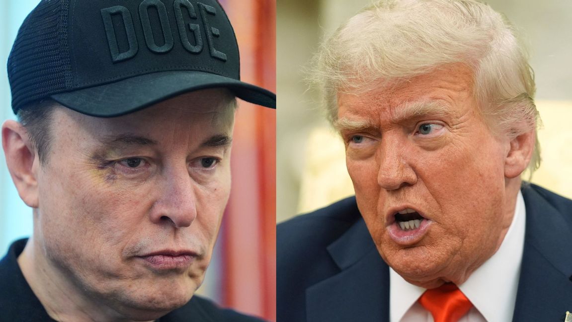 Tesla-vd:n Elon Musk skriver att han ”ångrar några av sina inlägg” om USA:s president Donald Trump. Foto: Evan Vucci/AP/TT