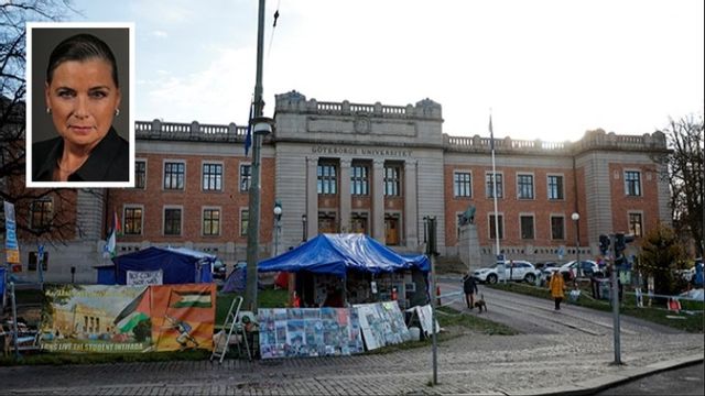 ”Jag vet inte vilken flod eller vilket hav ni skriker om, men så länge ni inte börjar servera kaffe så får ni stanna”. FOTO: Adam Ihse/TT