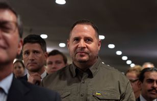 Andrij Jermak på resande fot, här i Montreal i Kanada den 30 oktober förra året. Foto: Christinne Muschi/The Canadian Press via AP/TT