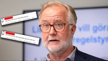 ”Jag ska komma och hemsöka dig län”, lyder en av kommentarerna under Johan Pehrsons Instagraminlägg. Bild: Samuel Steén/TT/Polisens förundersökning