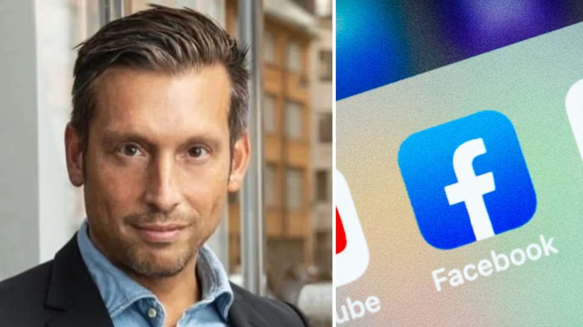 Medborgerlig samlings partiledare Daniel Sonesson blev tidigare i veckan permanent avstängd från Facebook. Foto: Pressbild/Helena Landstedt/TT