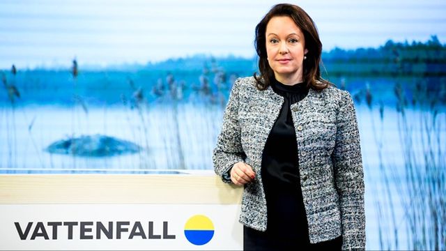 Vattenfalls vd Anna Borg. Foto: Janerik Henriksson/TT