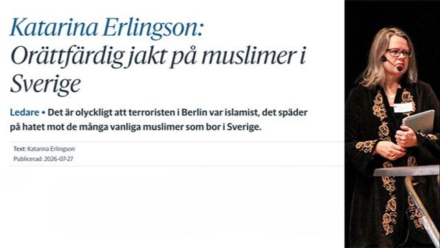 Katarina Erlingson. Faksimil: Hallands Nyheter. Foto: News Øresund - Emilia Søelund© News Øresund, (CC BY 3.0)