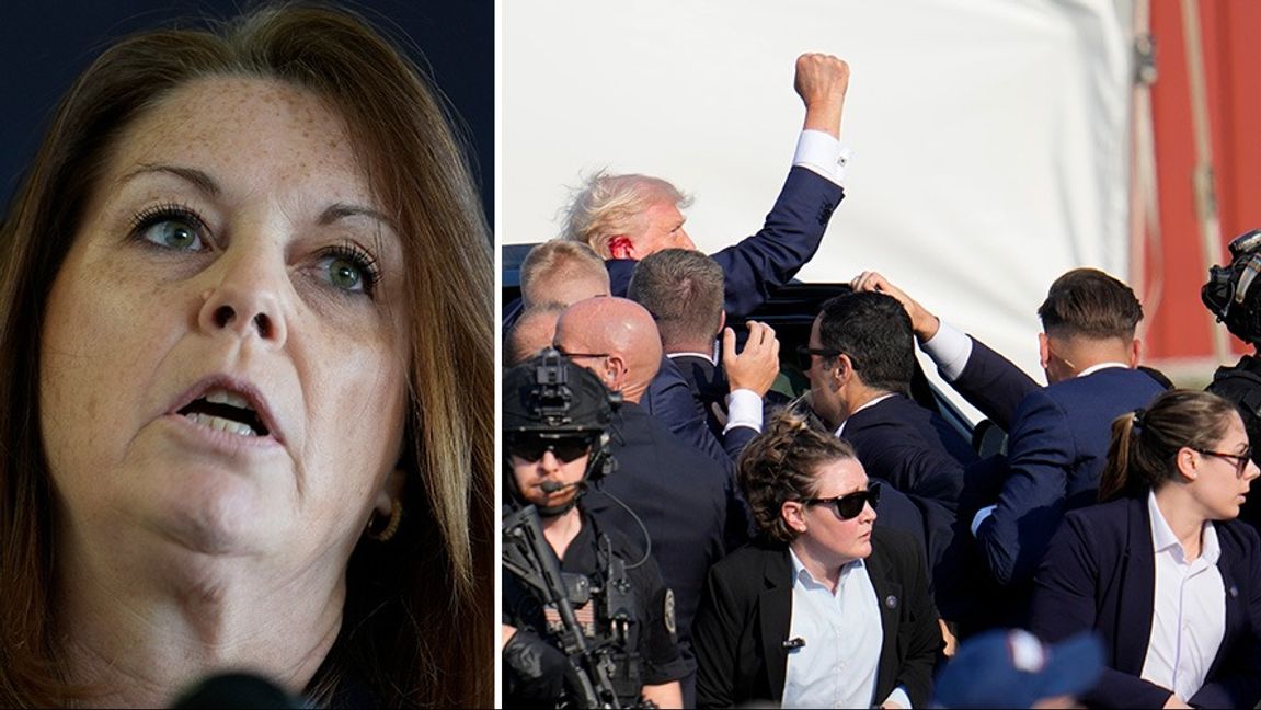 Kimberly Cheatle (till vänster) kritiseras efter attentatet mot Trump. Foto: Morry Gash/Gene J. Puskar/AP/TT