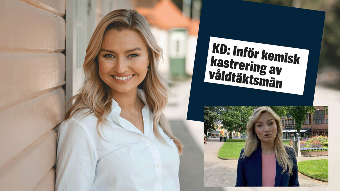 Ebba Busch och Kristdemokraterna vill att dömda våldtäktsmän ska kastreras. Foto: Kristdemokraterna