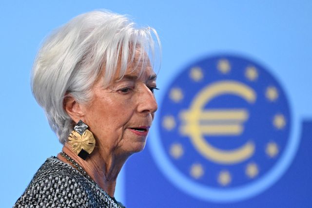 Christine Lagarde, chef för Europeiska centralbanken (ECB). Arkivbild. Arne Dedert/AP/TT