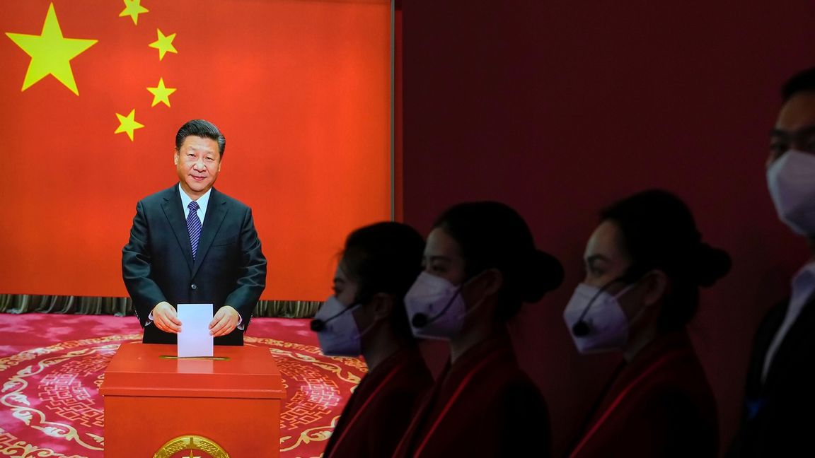 Kinas president Xi Jinping under folkkongressen i Peking. Foto: Andy Wong/AP/TT 