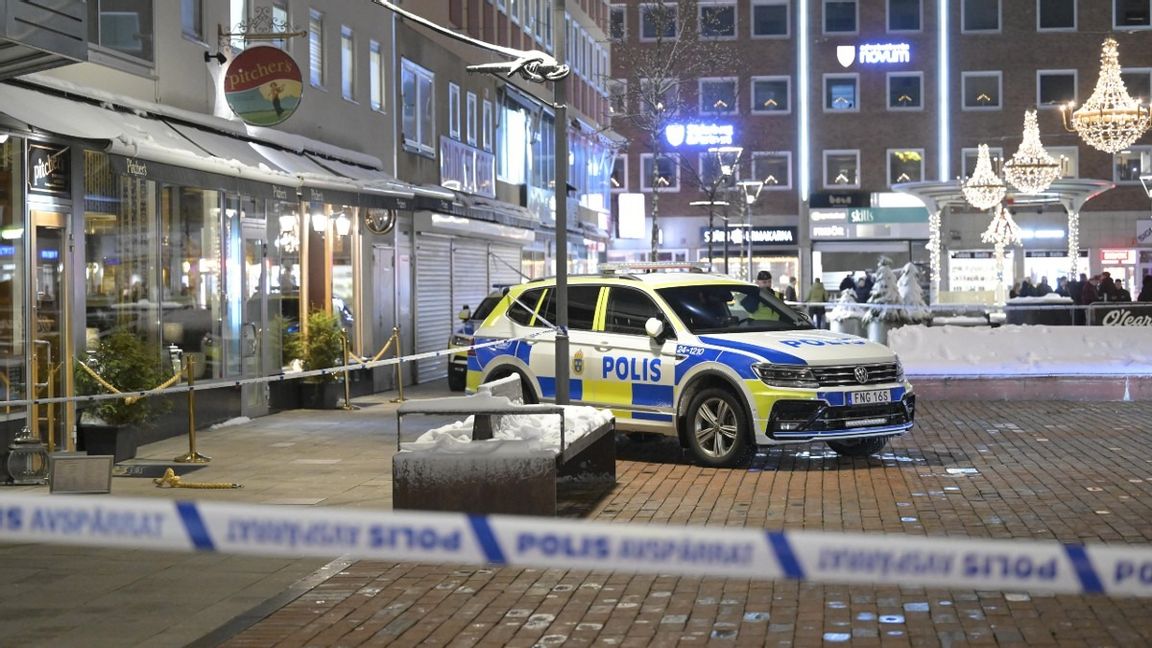 Polisen larmades om två skottlossningar i Västerås under juldagskvällen. Foto: Fredrik Sandberg/ TT