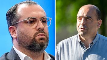 Sedat Arif (S) och Nima Gholam Ali Pour (SD). Bild: Jakob Åkersten Brodén/TT/Johan Nilsson / TT