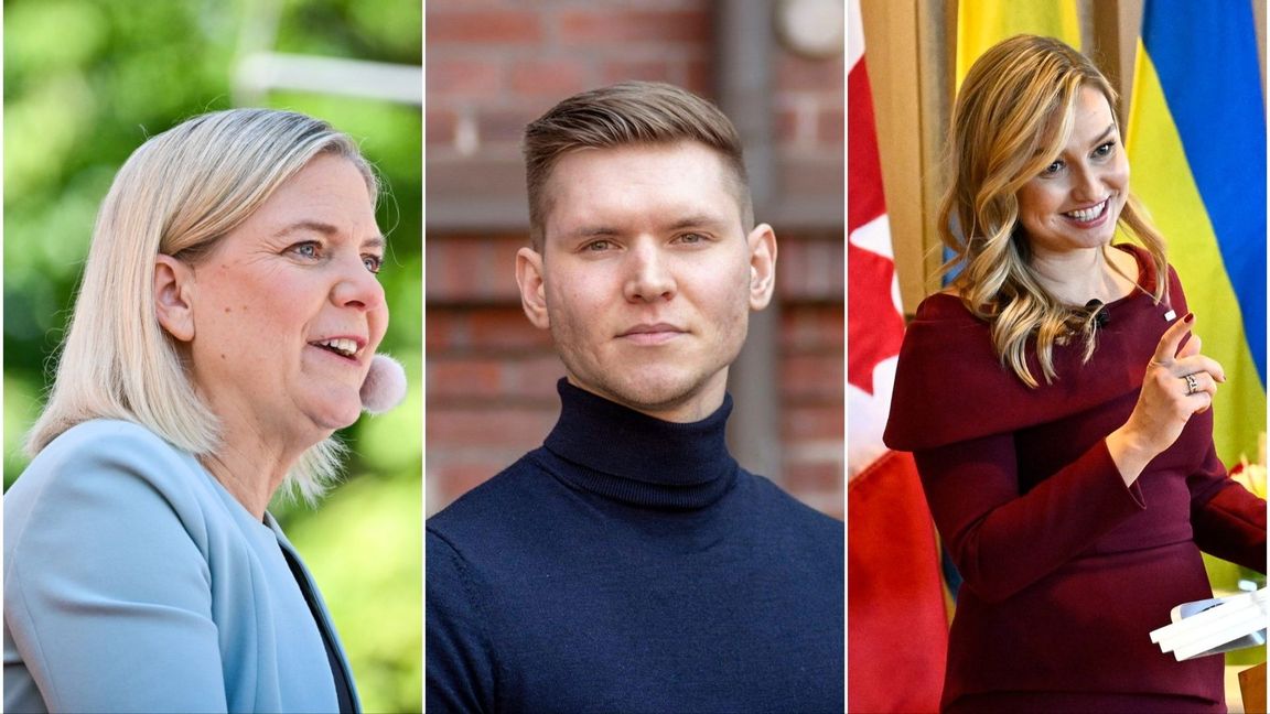 Magdalena Andersson (S), Markus Allard (ÖP) och Ebba Busch (KD) är opinionsmätningens stora vinnare. Foto: Christine Olsson/TT/Privat/Jonas Ekströmer/TT