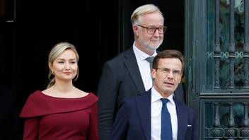 Ebba Busch leder ett av de två nya departementen som den nya regeringen presenterat. Foto: Christine Olsson/TT