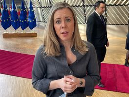EU-minister Jessica Rosencrantz (M) på väg in till ett EU-möte i Bryssel i tisdags. Foto: Wiktor Nummelin/TT