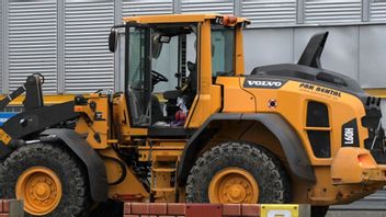 En hjullastare har använts och ska tas i beslag. Här ett annat fordon. Arkivbild. Foto: Johan Nilsson/TT.