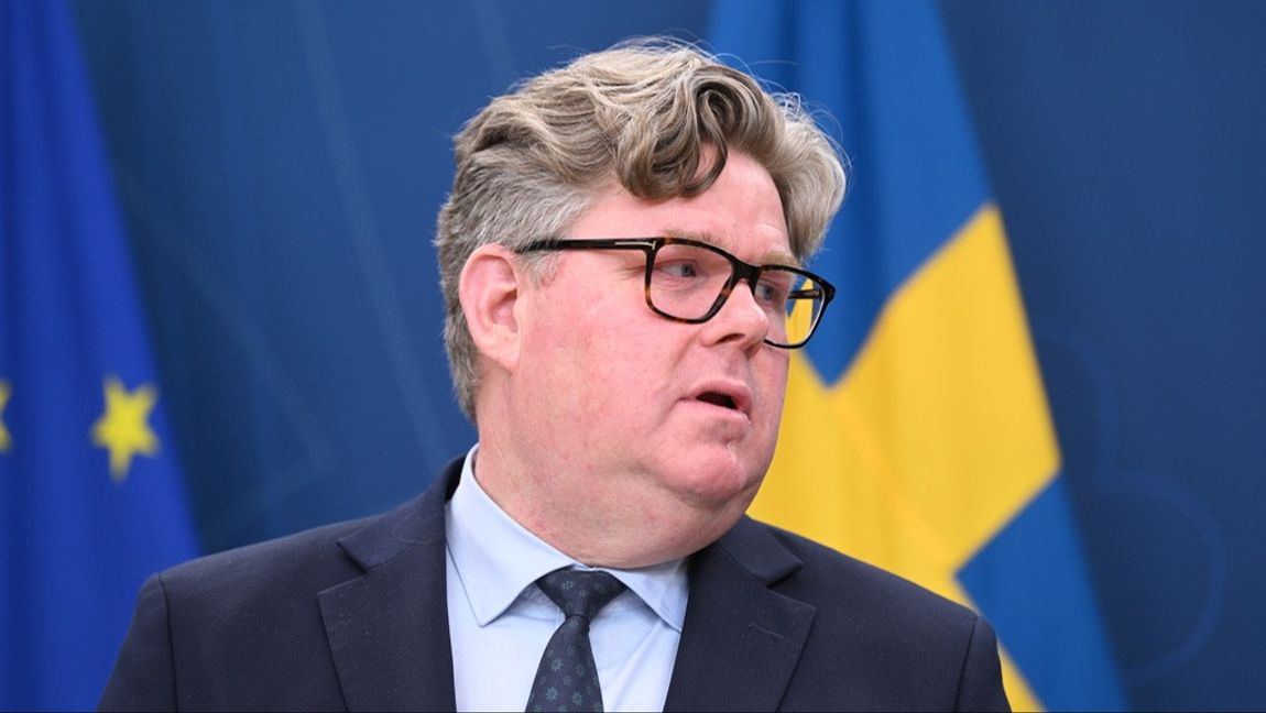 Regeringens beslut om att kvinnan ska utvisas med återvändandeförbud på livstid är undertecknat av justitieminister Gunnar Strömmer, skriver GP och UG. Foto: FREDRIK SANDBERG/TT