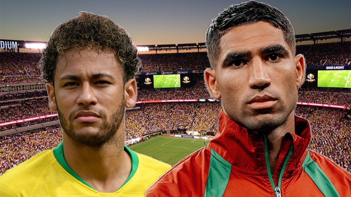 Neymar och Hakimi. Foto: Granada, Laloumance/CC BY 4.0