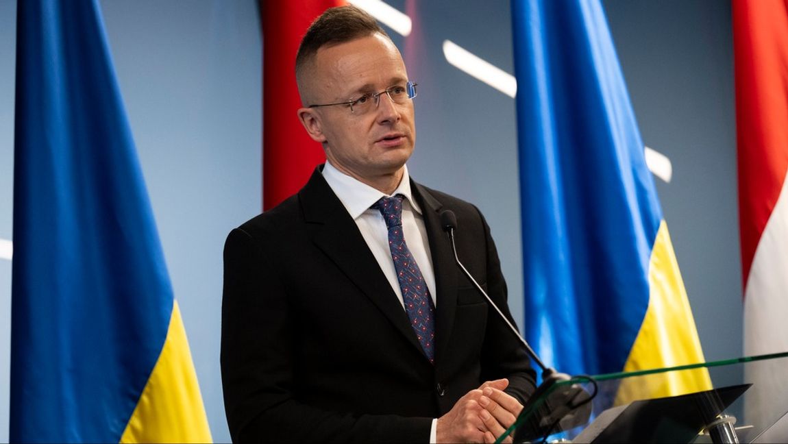 Ungerns utrikesminister Péter Szijjártó. Arkivbild. Foto: DENES ERDOS/AP/TT