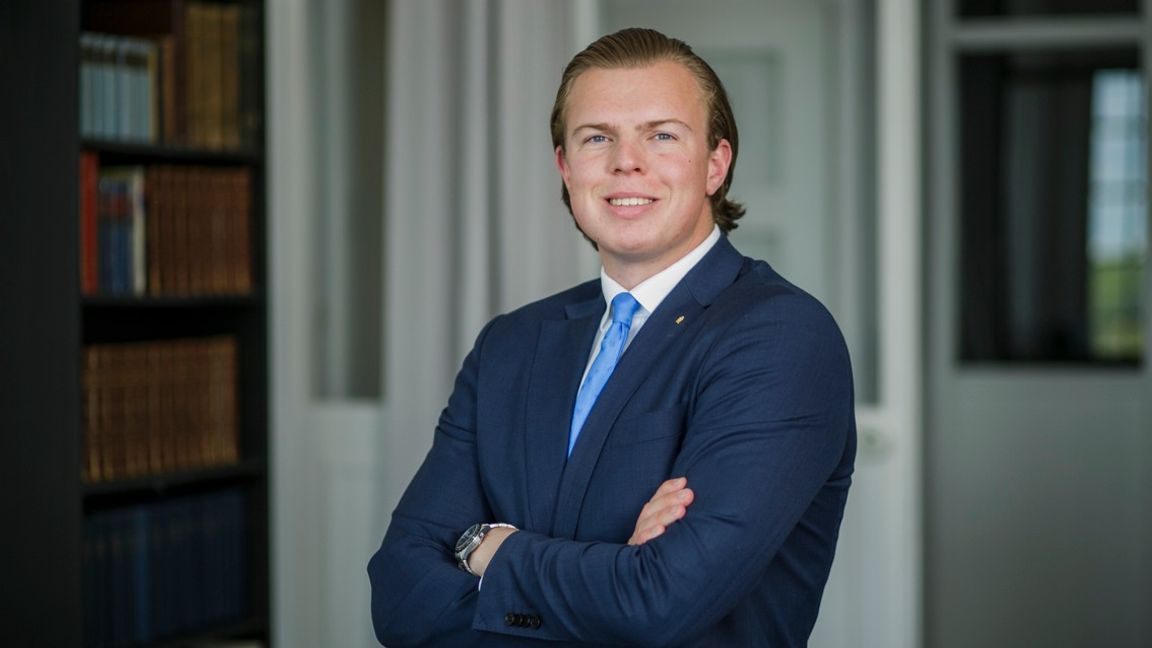 Andreas E. Palmlöv arbetar i stiftelsen ISK som ska främja konservativa initiativ i Sverige. De vill försöka bryta vänsterdominansen inom institutioner som akademin, media och kultur. Foto: Bulletin.