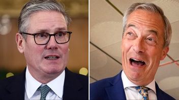 Labourledaren Keir Starmer har tappat rejält i stöd. Nigel Farages populistiska Reform har tagit mark i flera tidigare starka Labourfästen. Bilden är ett montage. Foto: AP
