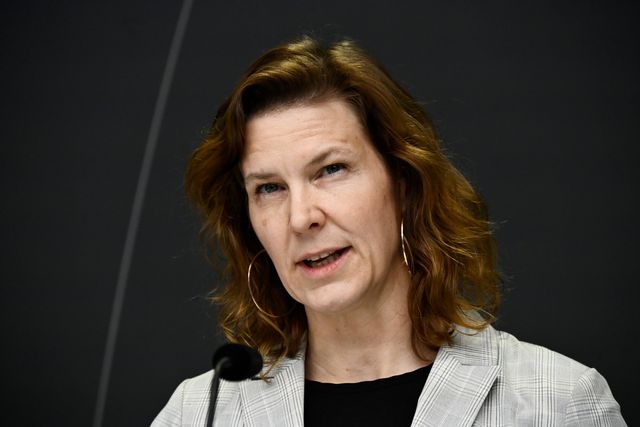 Jämställdhetsminister Nina Larsson (L). Foto: Henrik Montgomery/TT