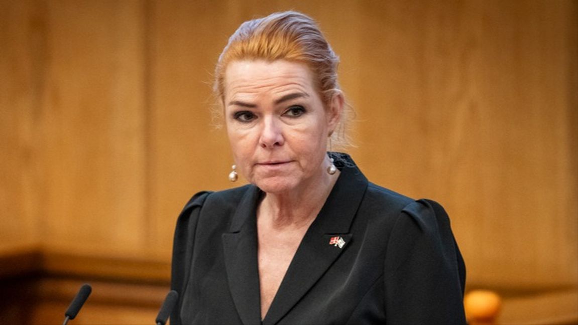 Inger Støjberg, partiledare för Danmarksdemokraterne. Foto: MADS CLAUS RASMUSSEN/RITZAU SCANPIX/TT