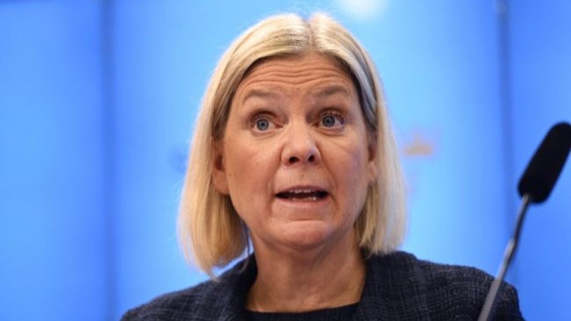 Magdalena Andersson (S). Foto: Fredrik Sandberg/TT.