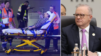 Minst tolv personer dödades när beväpnade män öppnade eld mot ett Chanukka-firande på Bondi Beach i Sydney. Australiens premiärminister Anthony Albanese kallar det en riktad attack mot judar. Foto: Mark Baker/AP/TT