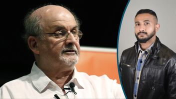 Författaren Salman Rushdie knivhöggs i New York i fredags. Foto: Rogelio V. Solis/AP/TT / Timmy Augustsson