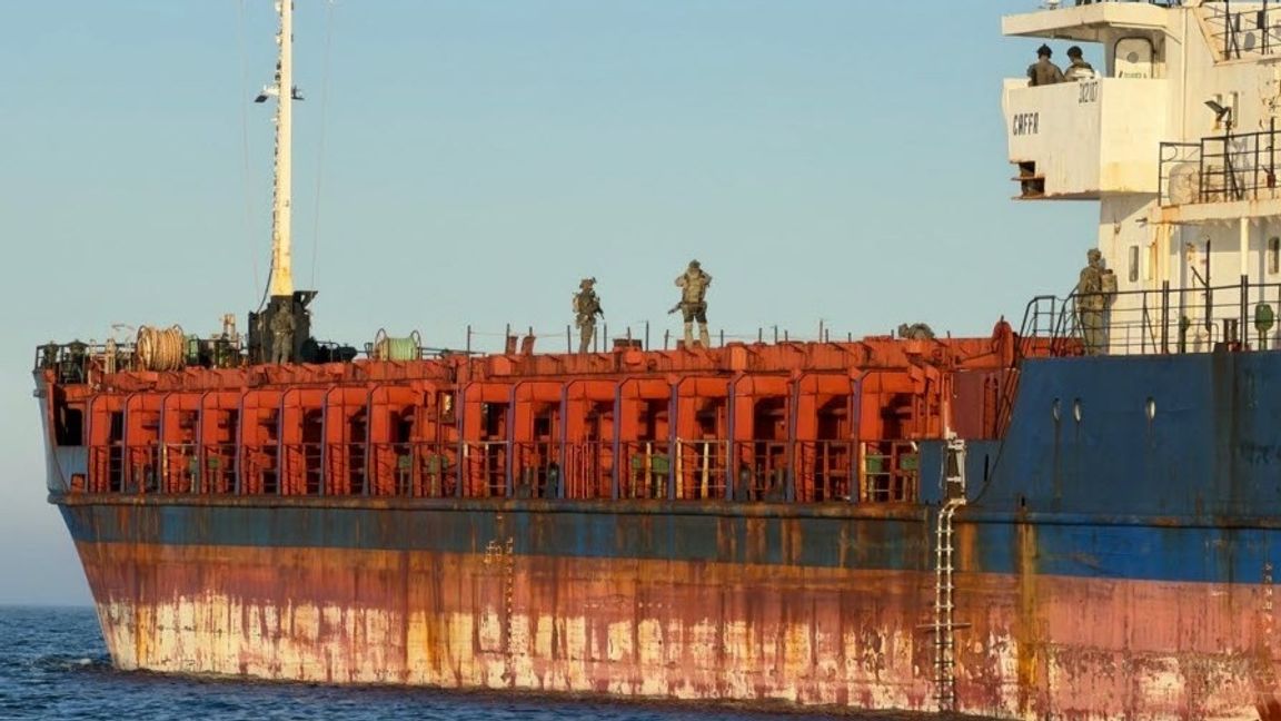 Fartyget Caffa. Foto: Kustbevakningen