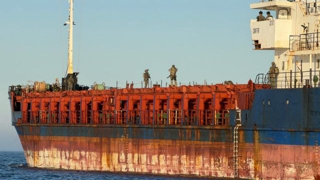 Fartyget Caffa. Foto: Kustbevakningen