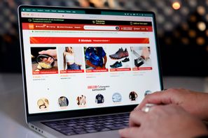 E-handelsföretaget Temus sajt. Foto: Jessica Gow/TT