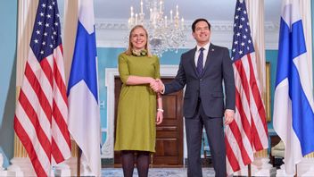 Finlands utrikesminister Elina Valtonen och USA:s utrikesminister Marco Rubio. Foto: Jacquelyn Martin/AP/TT
