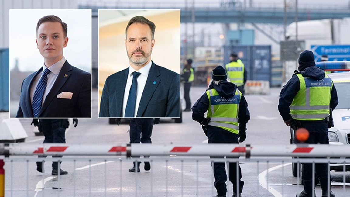 Dagens debattörer Tobias Andersson och Eric Westroth (SD) vill satsa mer på Tullverket. Foto: SD/Johan Nilsson/TT 