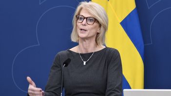 Ny kärnkraft motsvarande minst två storskaliga reaktorer ska vara på plats senast 2035. Det meddelade finansminister Elisabeth Svantesson (M) och Tidöpartierna. Foto: Lars Schröder/TT