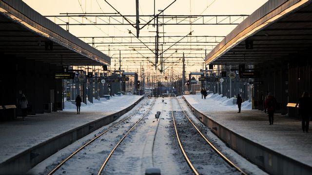 Snö och is skapar problem för tågen. Arkivbild. Foto: CARL-OLOF ZIMMERMAN/TT