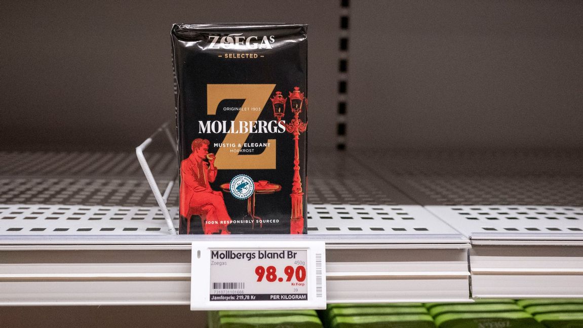 En Ica-handlare ser direkt koppling mellan de rusande kaffepriserna och stölderna. Genrebild. Foto: Johan Nilsson/TT