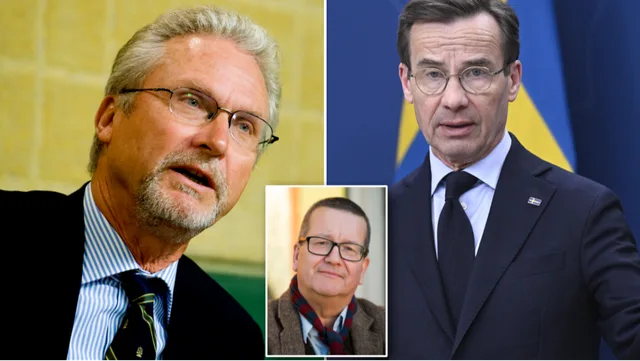 Sydöstrans chefredaktör tillika politiska statsvetaren Stig-Björn Ljunggren menar att Krister Thelins (M) uppmaning till Ulf Kristersson (M) att avgå inte bör tas på allvar. Foto: Pontus Lundahl/Jessica Gow/Henrik Montgomery/TT