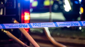 Polisen på plats i Malmö. Foto: Johan Nilsson/AP/TT