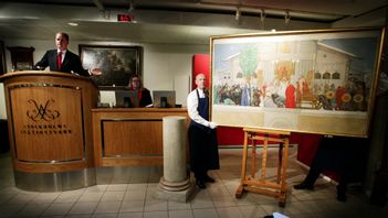 Wiklöf är en känd konstsamlare som ropade in förlagan till Carl Larssons ”Midvinterblot” när den såldes 2002. Foto: OLA TORKELSSON/TT
