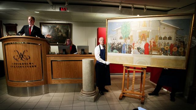 Wiklöf är en känd konstsamlare som ropade in förlagan till Carl Larssons ”Midvinterblot” när den såldes 2002. Foto: OLA TORKELSSON/TT
